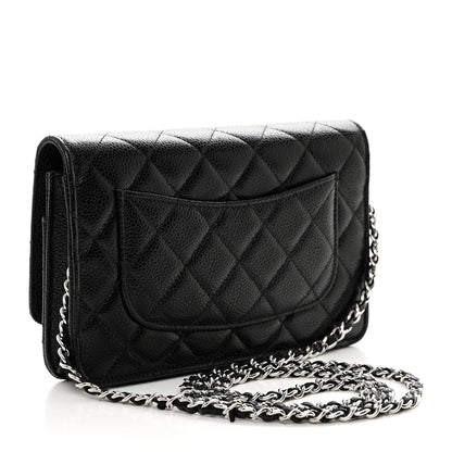 Chanel Caviar Quilted Wallet On Chain WOC Black 2 of 11