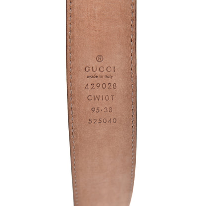 Gucci Textured Calfskin 30mm Belt 95 38 Dark Cocoa 6 of 8