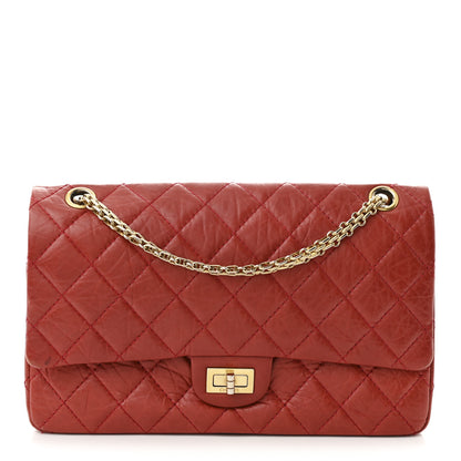 Chanel Aged Calfskin Quilted 2.55 Reissue 226 Flap Red 1 of 13