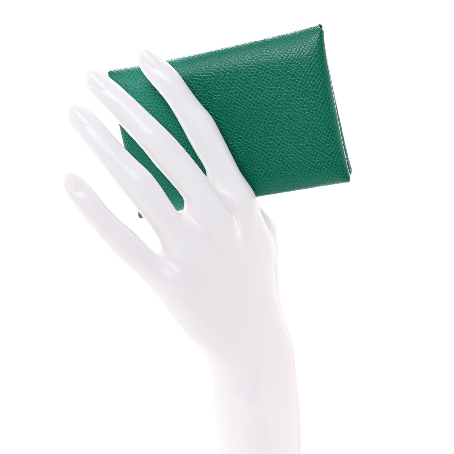 Hermes Epsom Calvi Duo Card Case Vert Jade 2 of 7