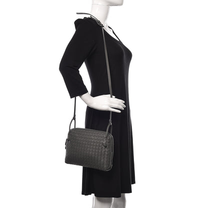 Bottega Veneta Nappa Intrecciato Pillow Crossbody Messenger Light Grey 2 of 11