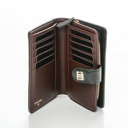 Chanel Caviar Quilted Zipped Pocket Wallet Black 5 of 8