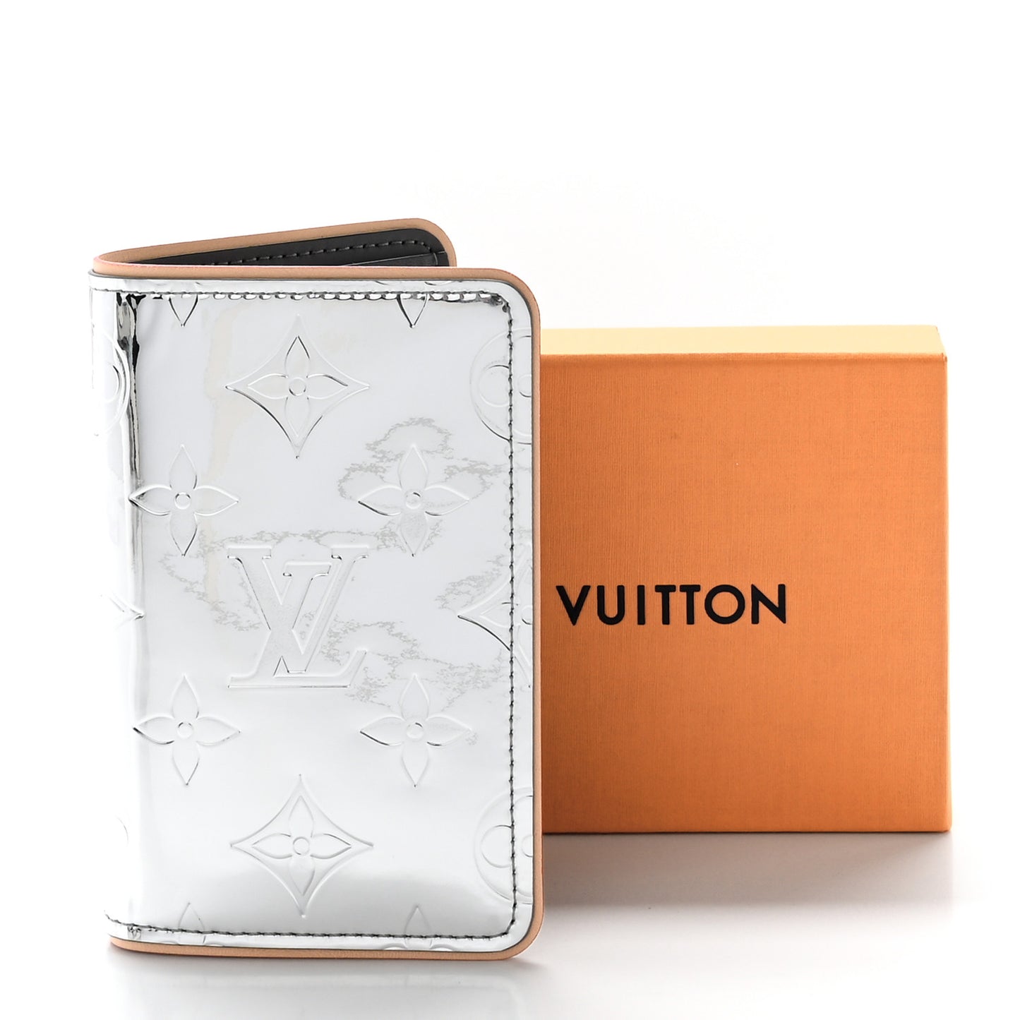 Monogram Mirror Slender Pocket Organizer