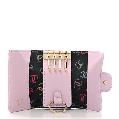 Chanel Caviar Quilted Classic 4 Key Holder Wallet Light Purple 5 of 9