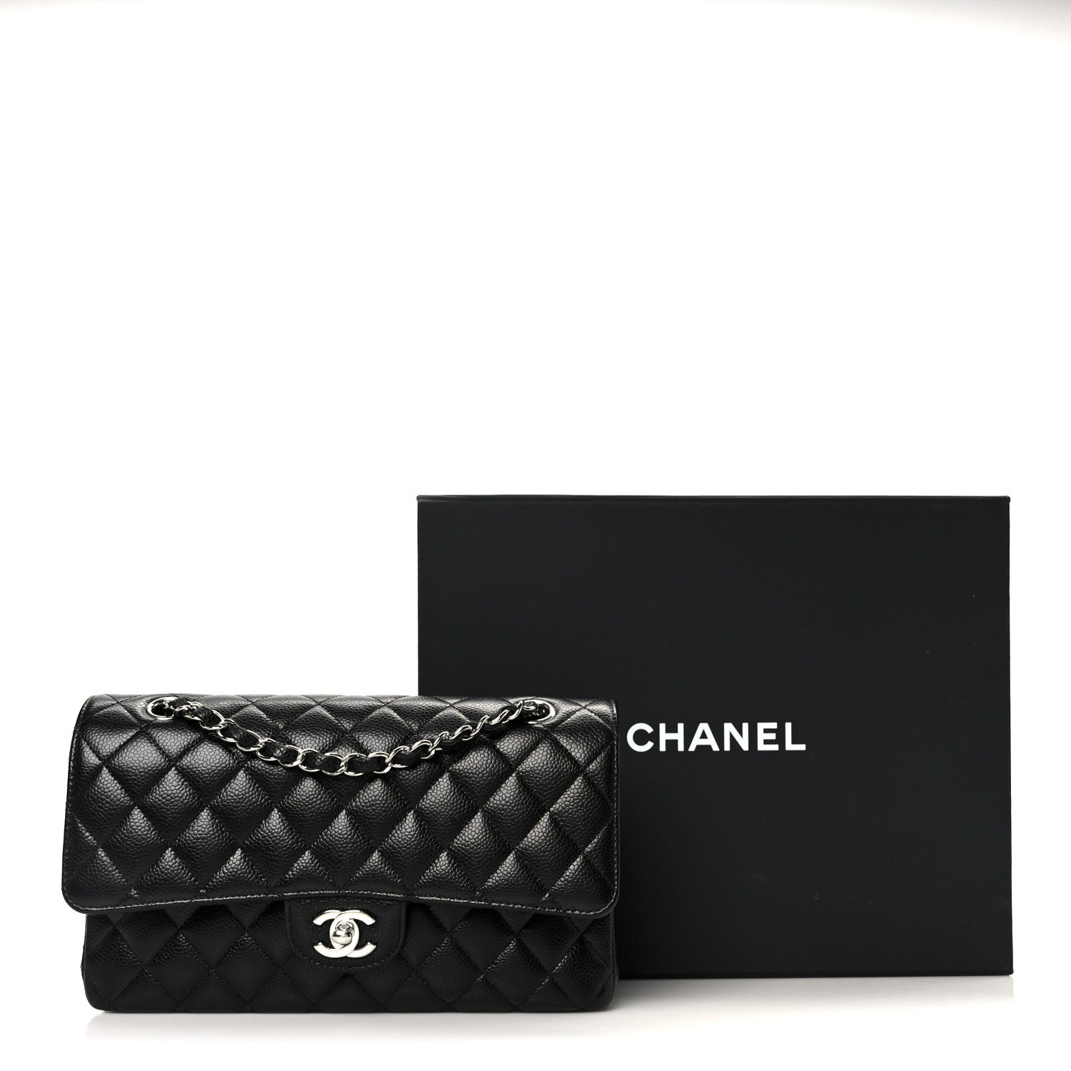 Chanel Caviar Quilted Medium Double Flap Black 12 of 12