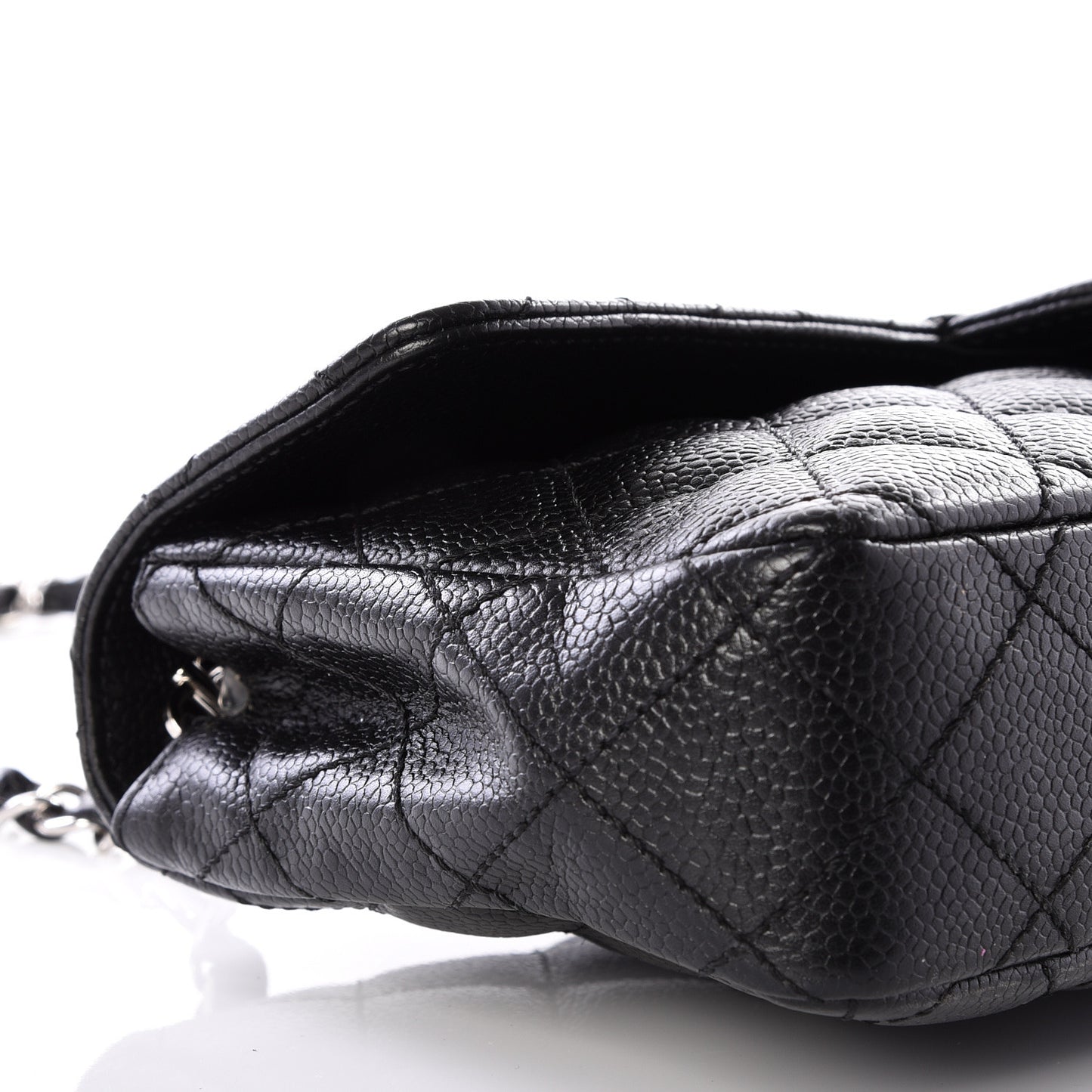 Caviar Quilted East West Flap Black