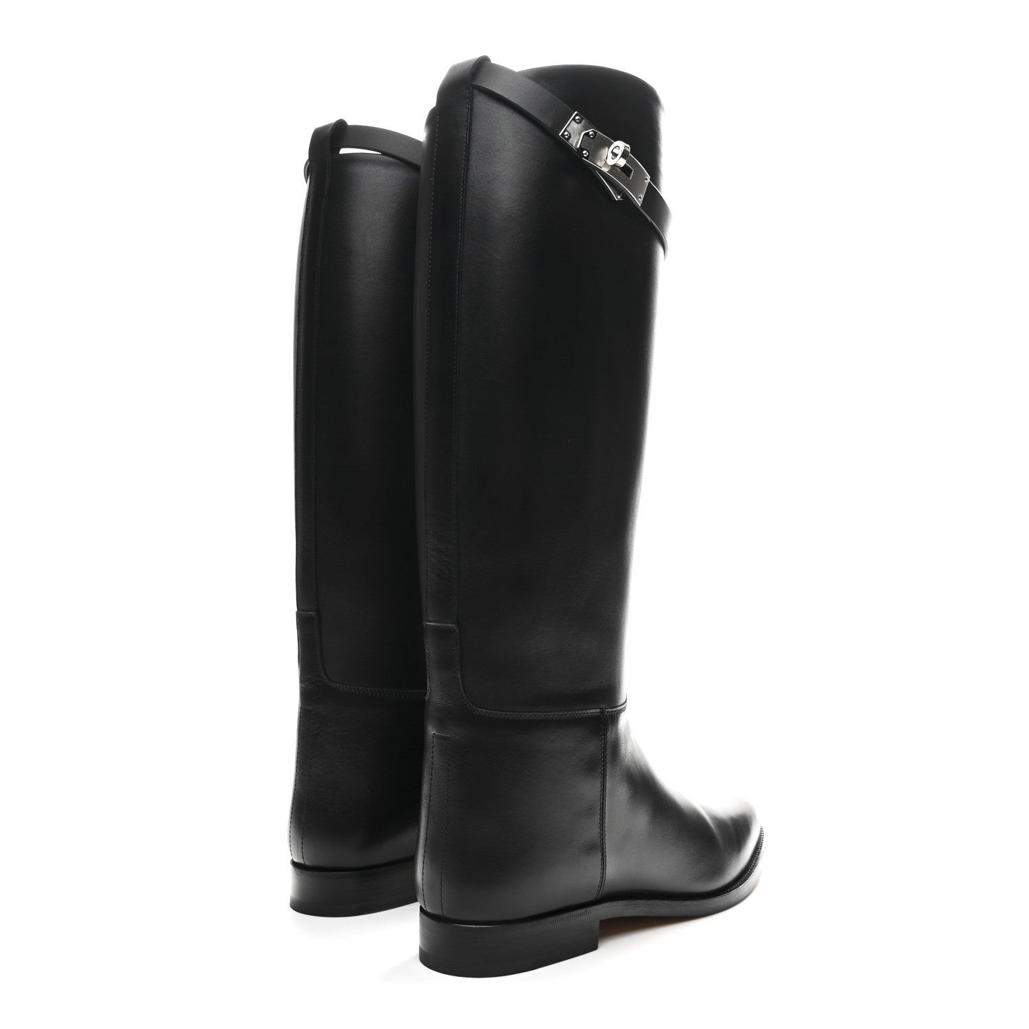 Hermes Box Kelly Jumping Boots 39 Black 5 of 9
