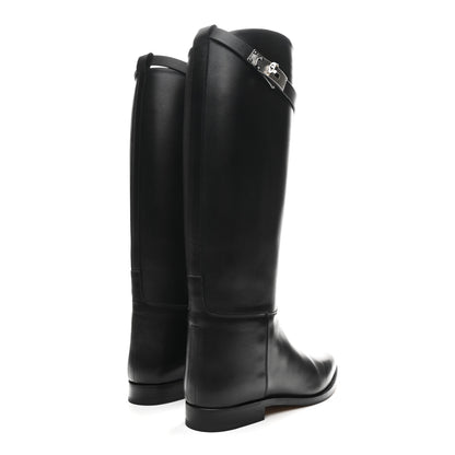 Hermes Box Kelly Jumping Boots 39 Black 5 of 9