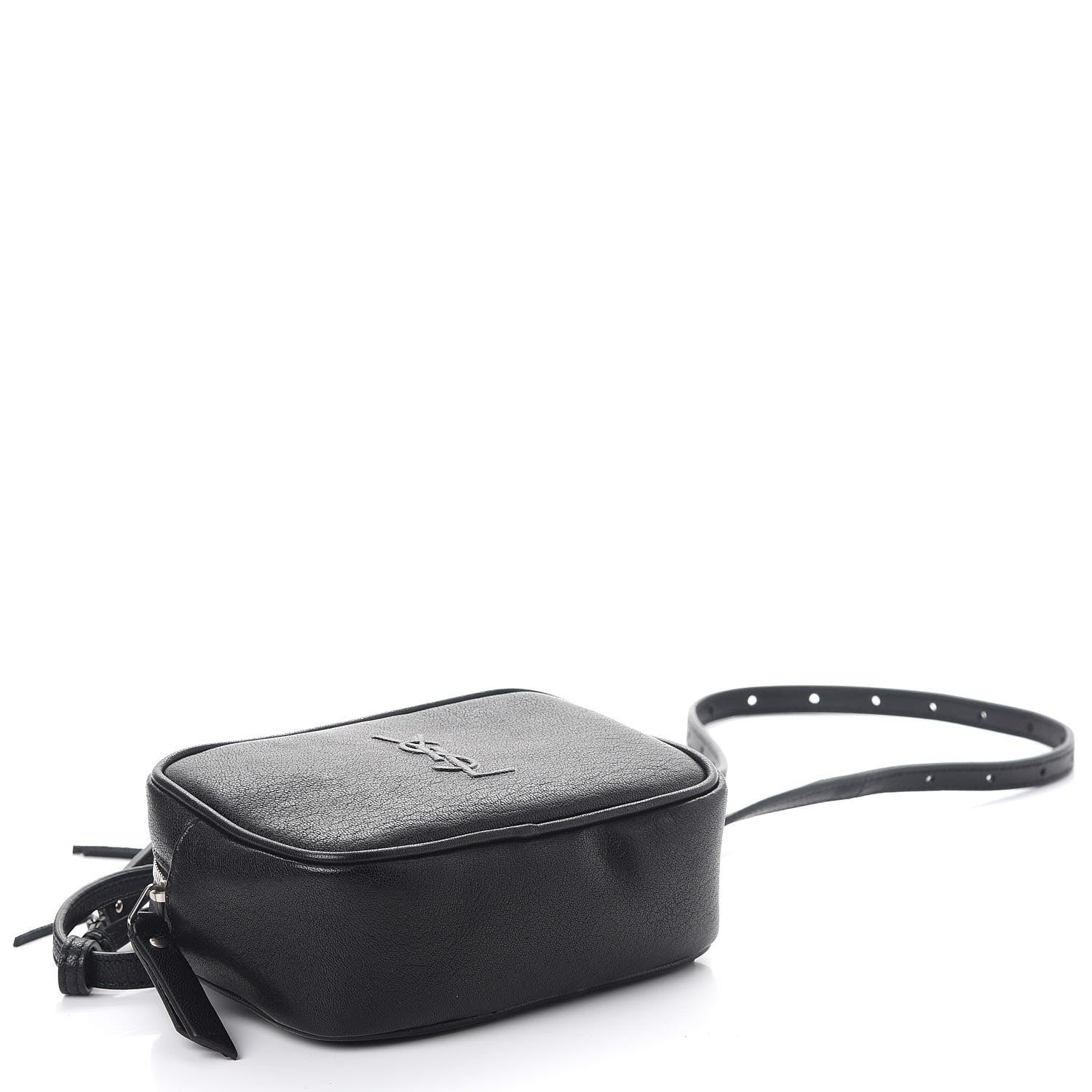 Saint Laurent Lambskin Monogram Lou Belt Bag Black 6 of 9