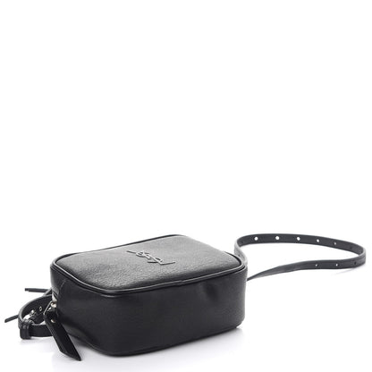 Saint Laurent Lambskin Monogram Lou Belt Bag Black 6 of 9