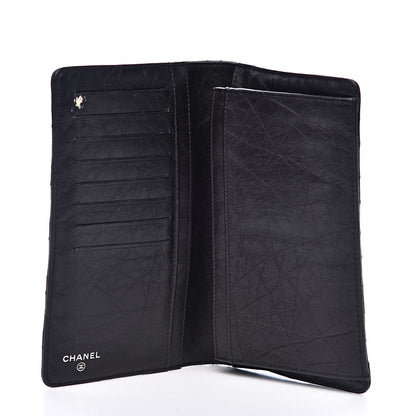 Chanel Aged Calfskin Quilted Reissue Yen Wallet Black 5 of 11
