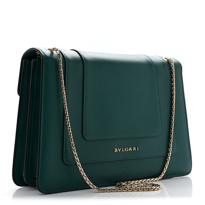 Bulgari Calfskin Serpenti Forever Shoulder Bag Emerald Green 4 of 12