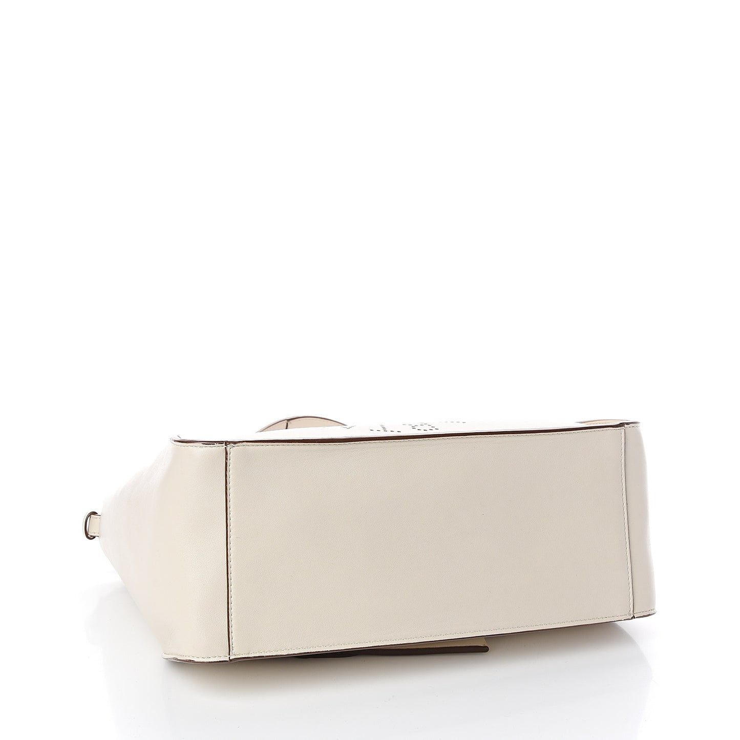 Eco Alter Nappa Perforated Crossbody Tote White