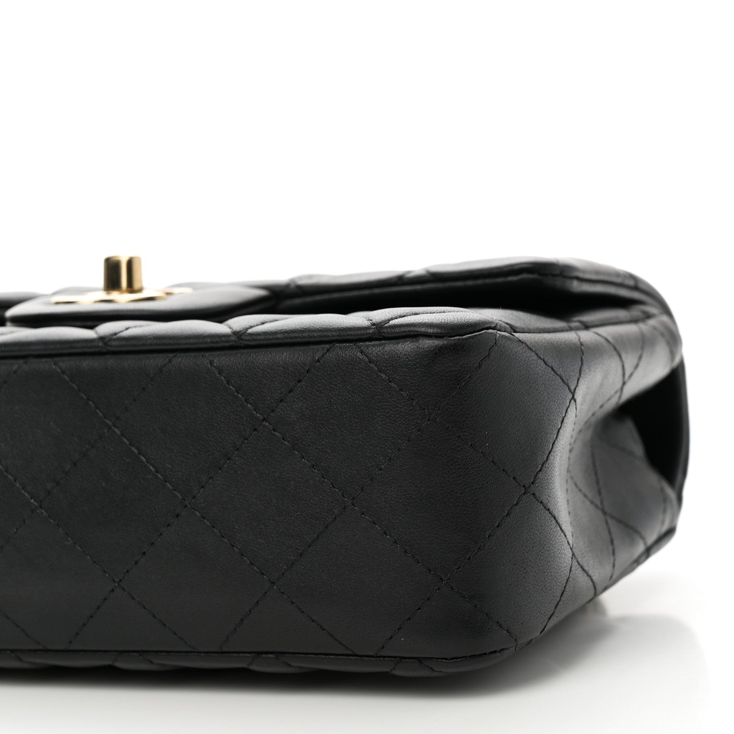 Chanel Lambskin Quilted Mini Rectangular Flap Black 10 of 11