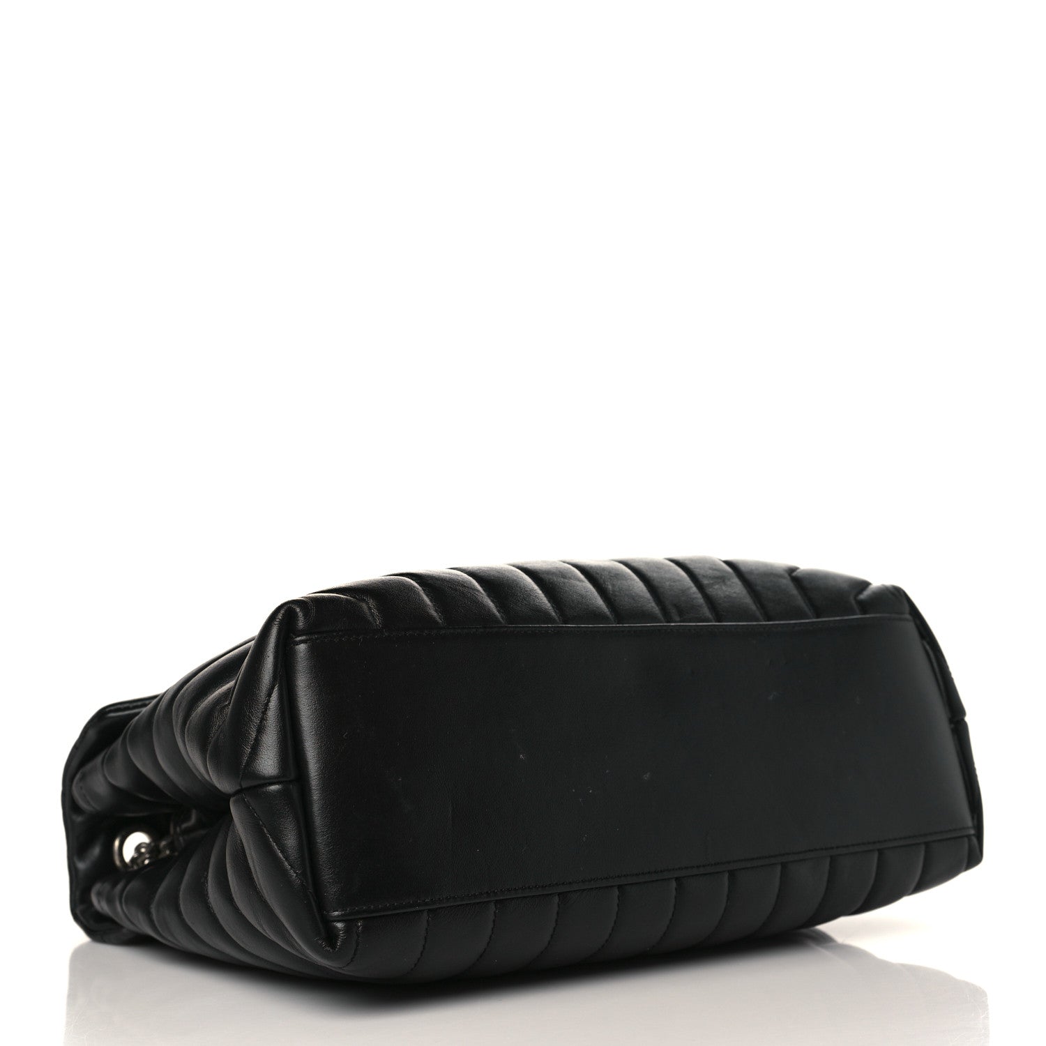 Saint Laurent Calfskin Y Quilted Monogram Medium Loulou Chain Satchel Black 4 of 11