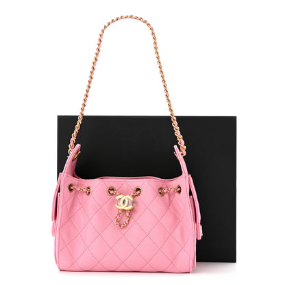 Chanel Caviar Quilted Mini Chanel 25 Handbag Pink 11 of 11