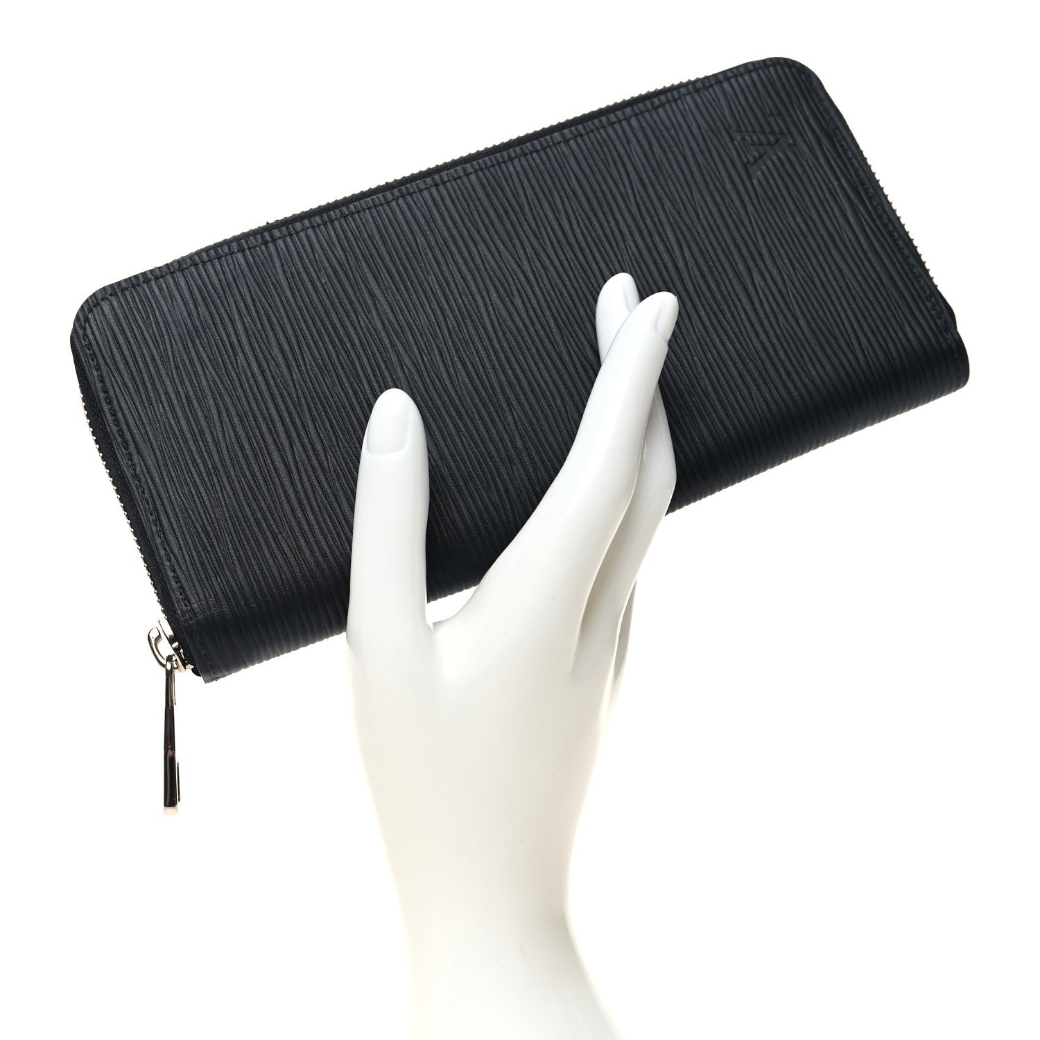 Louis Vuitton Epi Zippy Vertical Wallet Black 2 of 8