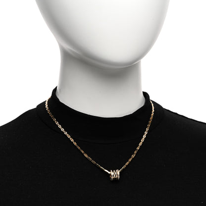 Bulgari 18K Yellow Gold Diamond .29ctw B.Zero1 Rock Pendant Necklace 2 of 5