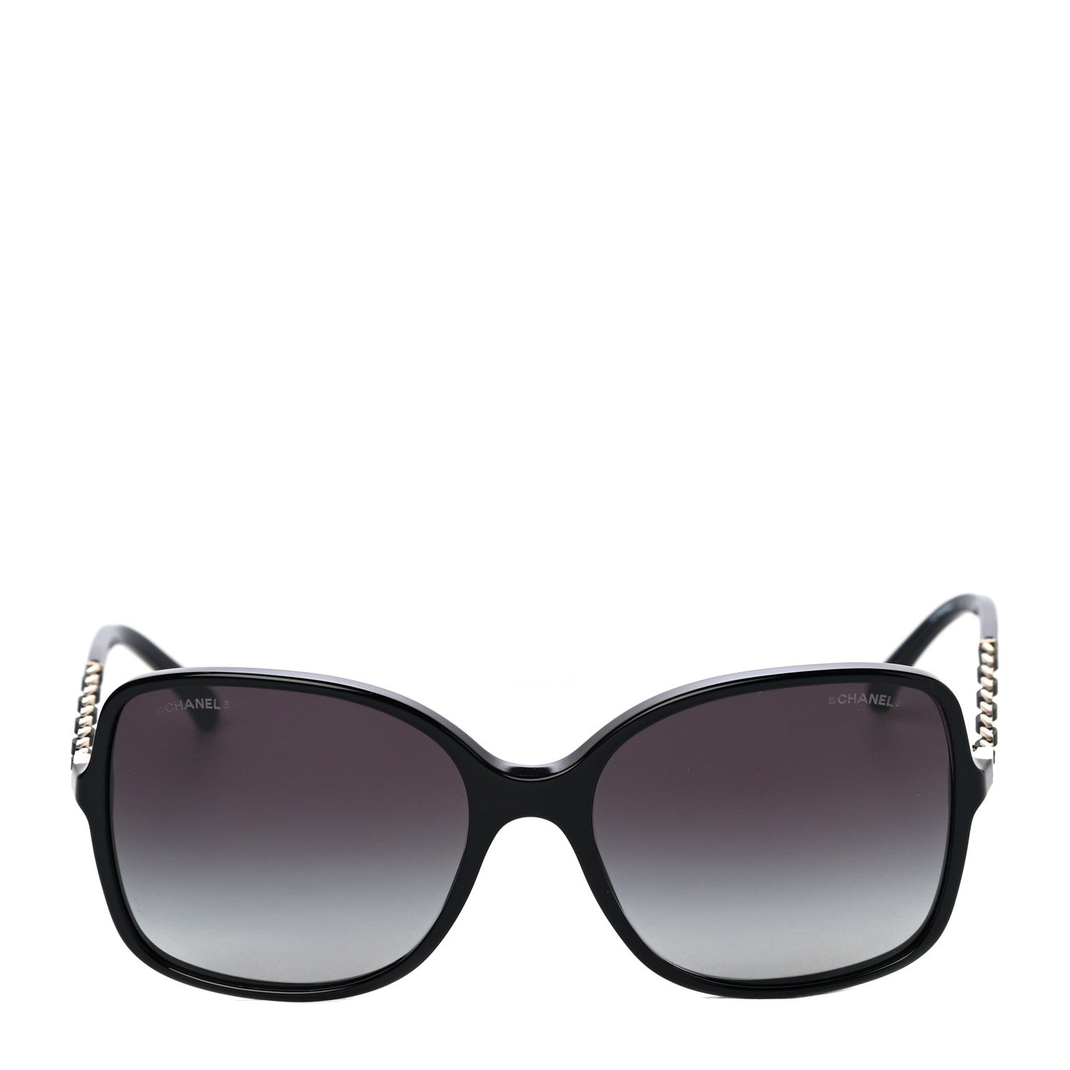 Chanel Lambskin Square Chain Sunglasses 5210-Q Black 4 of 7