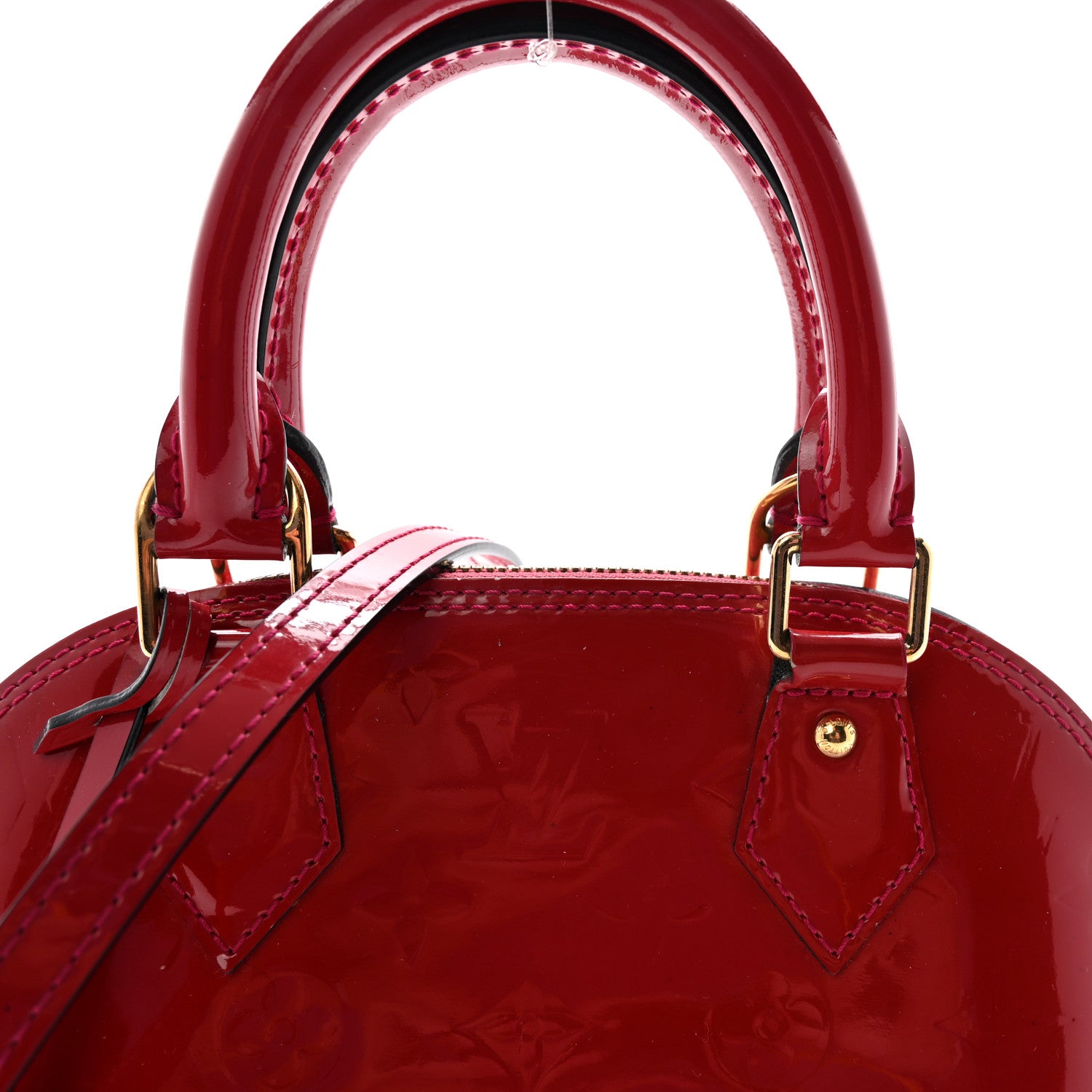 Louis Vuitton Vernis Alma BB Pomme D'Amour 7 of 9