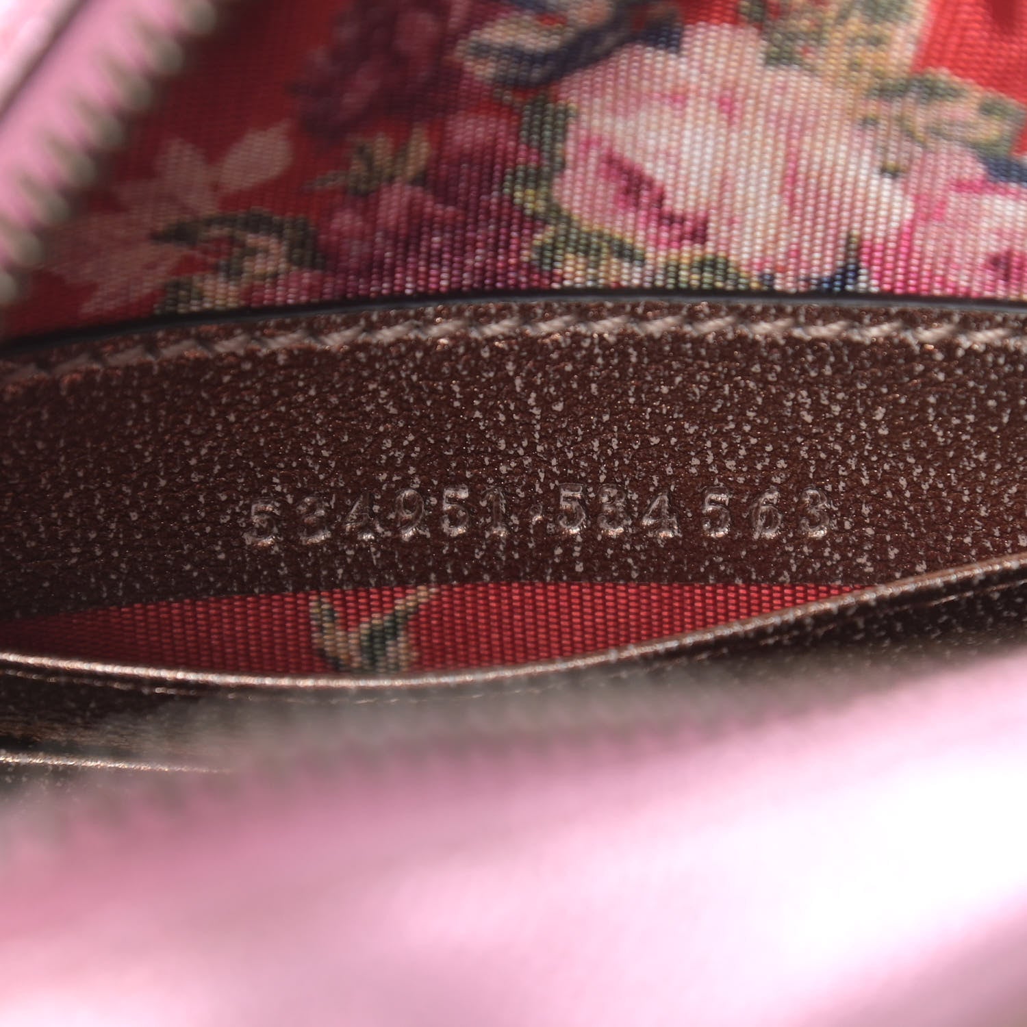 Gucci Laminated Nappa Trapuntata Mini Zumi Dome Shoulder Bag Rosa Lago Rame 7 of 9