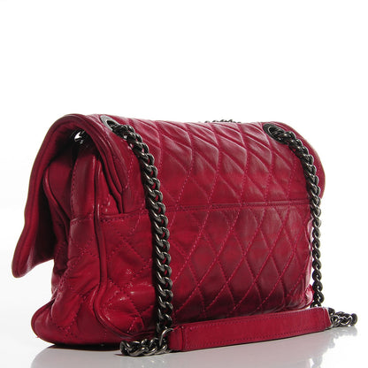 Chanel Iridescent Calfskin Shiva Flap Dark Pink 3 of 8