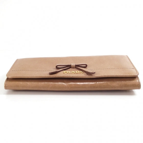 Vitello Bow Flap Wallet
