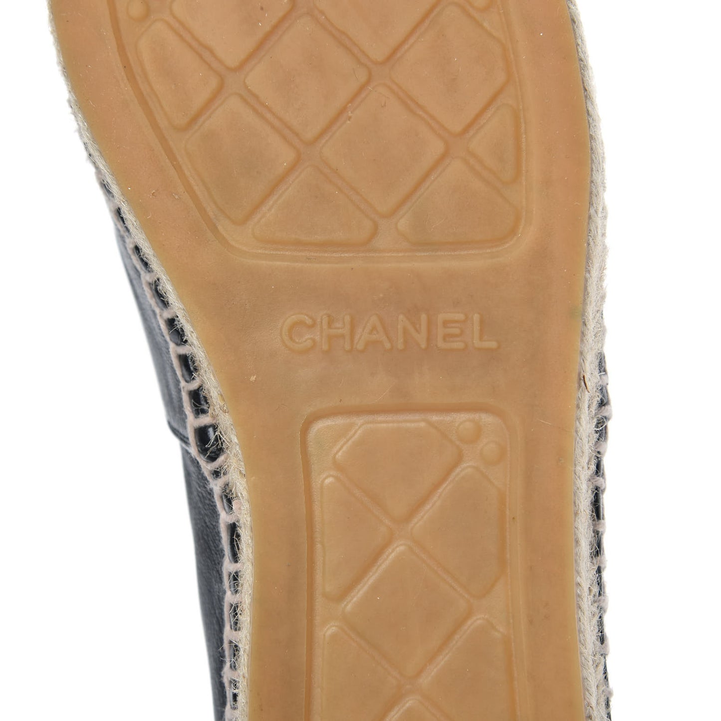 Lambskin CC Espadrilles 40 Black