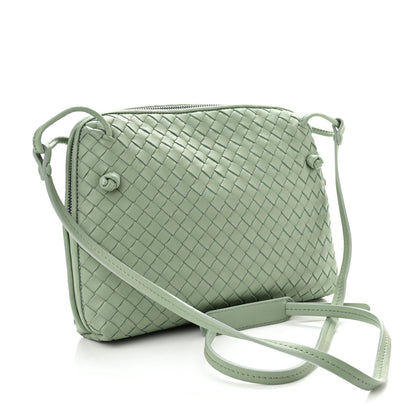 Bottega Veneta Nappa Intrecciato Nodini Crossbody Messenger New Sauge 3 of 9