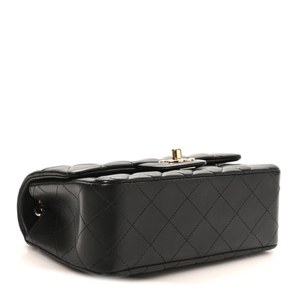 Chanel Lambskin Quilted Mini Rectangular Flap Black 4 of 10