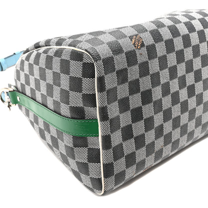 Louis Vuitton Damier Speedy Bandouliere 30 Black White 7 of 8