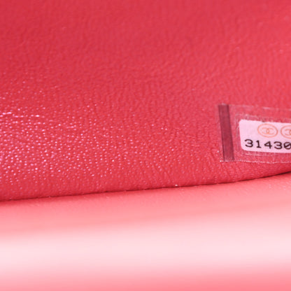 Chanel Iridescent Lambskin Quilted Mini Top Handle Rectangular Flap Red 7 of 11
