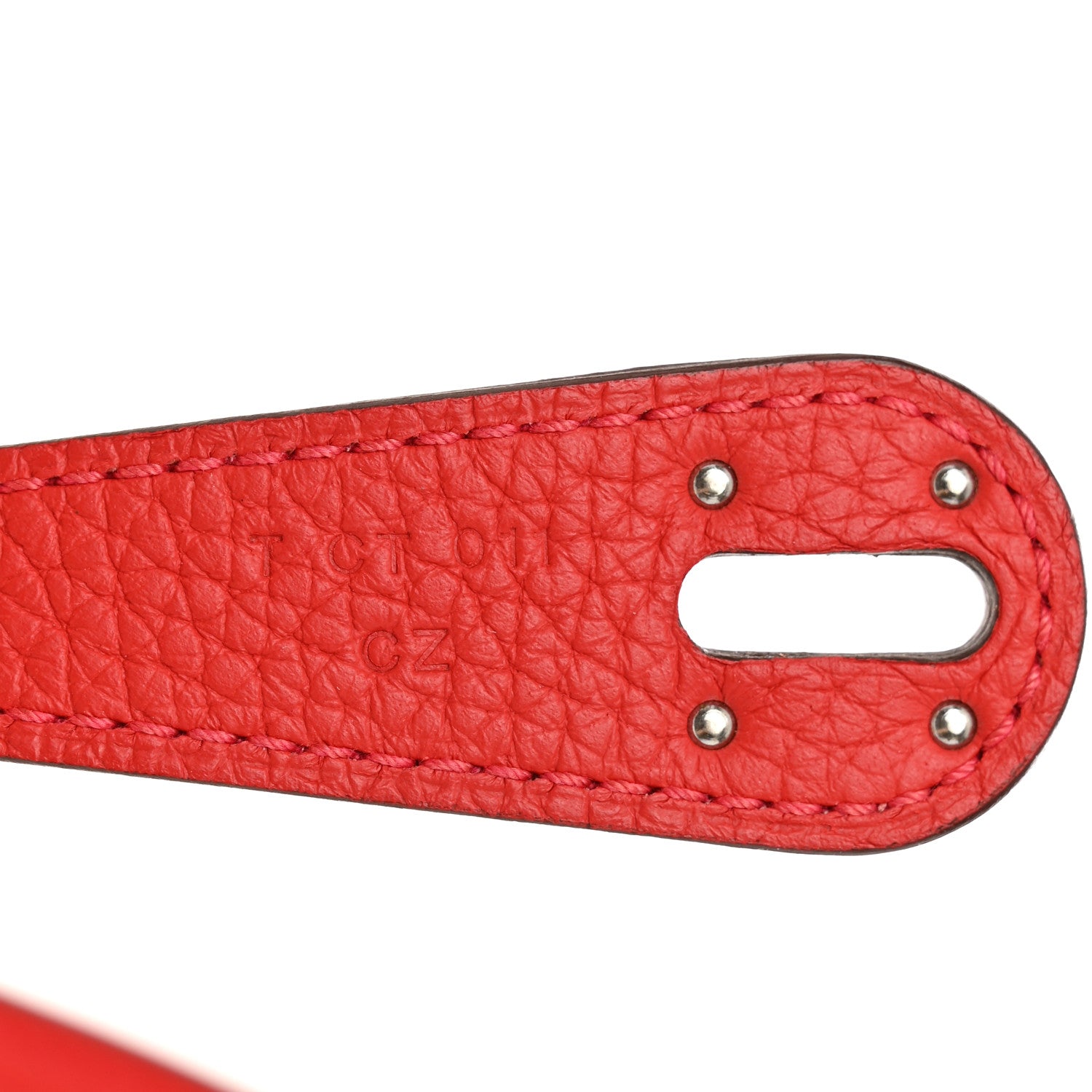 Hermes Taurillon Clemence Lindy 26 Rouge Tomate 6 of 9