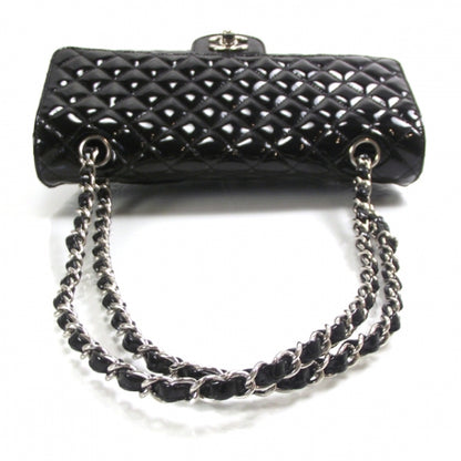 Chanel Patent Quilted Secret Label Medium Flap Black 6 of 12