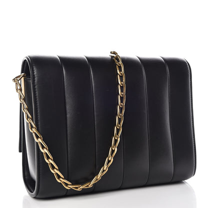 Celine Lambskin Quilted Shoulder Bag Black 3 of 11