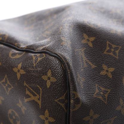 Louis Vuitton Monogram Macassar Keepall Bandouliere 55 10 of 14
