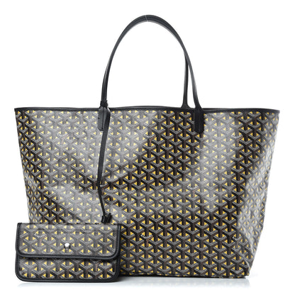 Goyard Goyardine Saint Louis Claire Voie GM Black Yellow 1 of 9