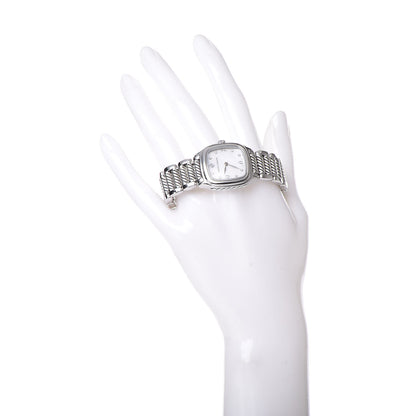 David Yurman Stainless Steel Sterling Silver Diamond Mother of Pearl 25mm Thoroughbred Quartz Watch 2 of 8