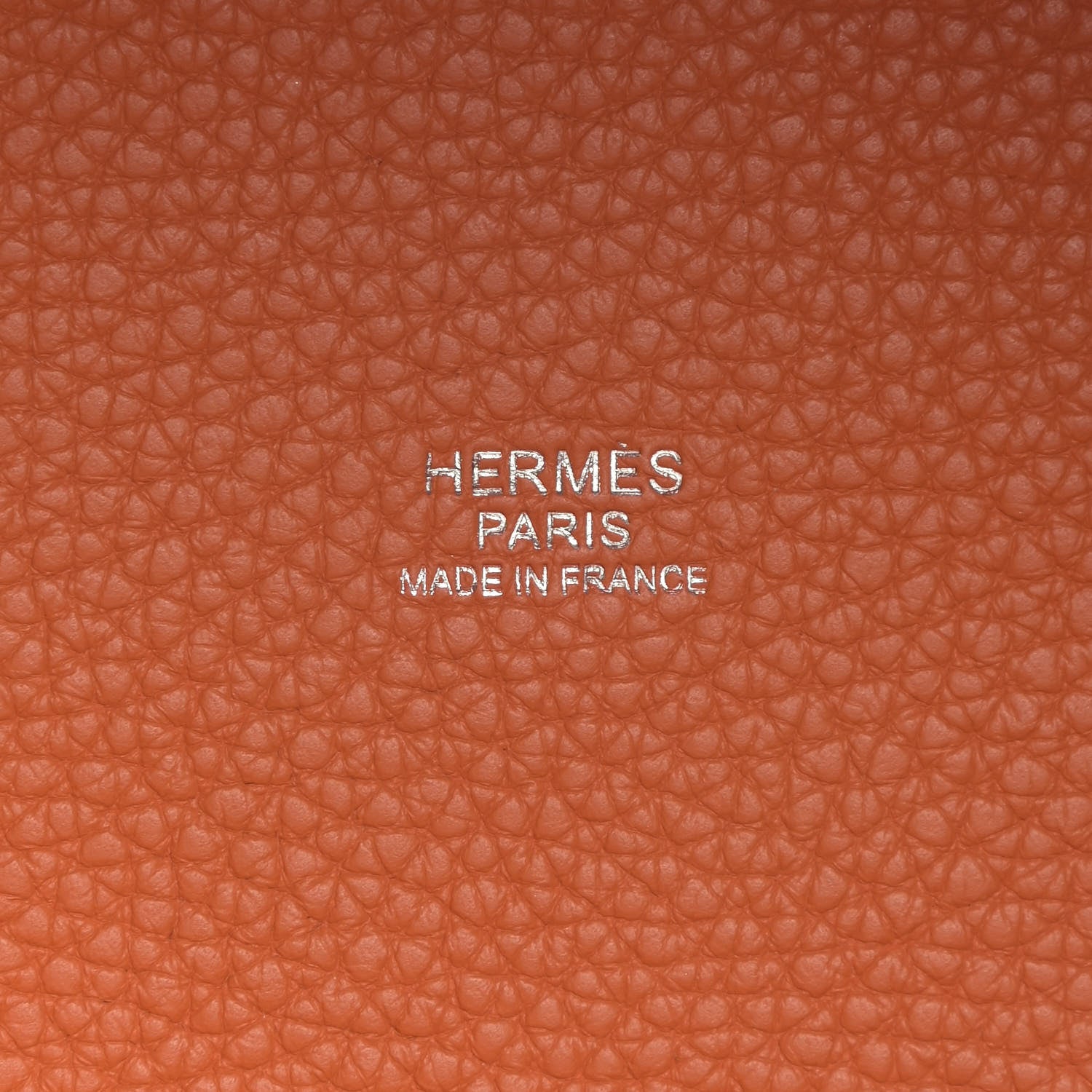 Hermes Taurillon Clemence Swift Eclat Picotin 18 PM Orange Rouge Grenat 8 of 9