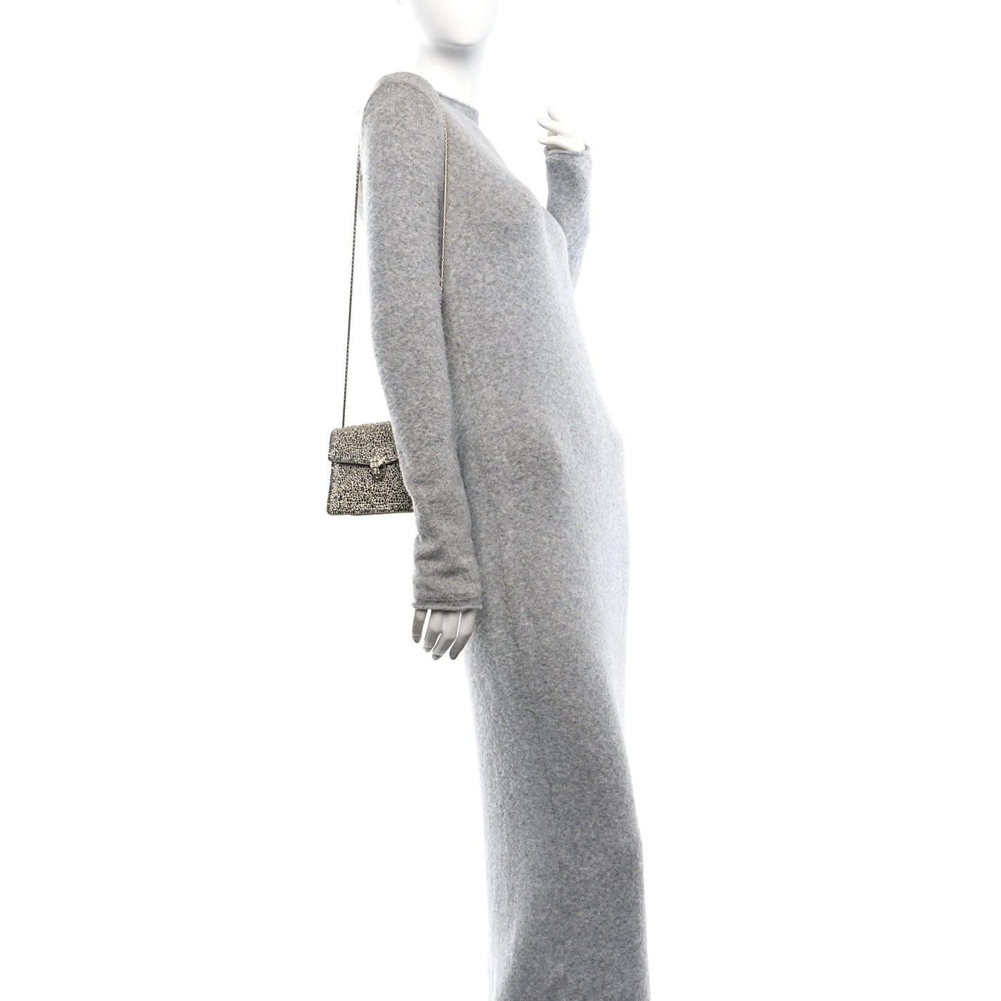 Crystal Serpenti Forever Mini Crossbody Bag Gold Silver