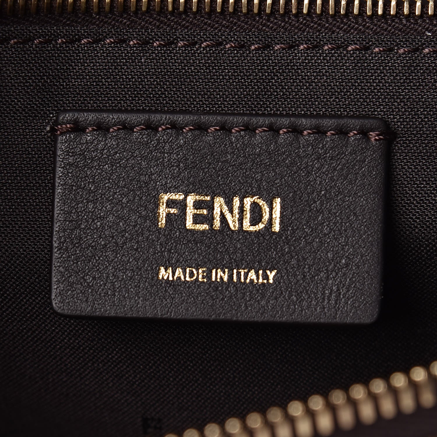 Fendi X FILA Glazed Fabric Vitello Century FF 1974 Mania Belt Bag Mogano Panna White 7 of 13