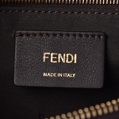 Fendi X FILA Glazed Fabric Vitello Century FF 1974 Mania Belt Bag Mogano Panna White 7 of 13