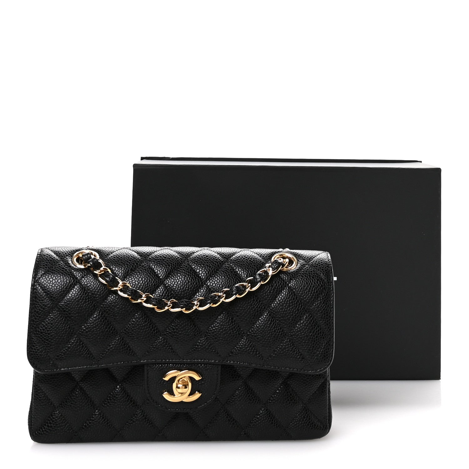 Chanel Caviar Quilted Small Double Flap Black 11 of 11