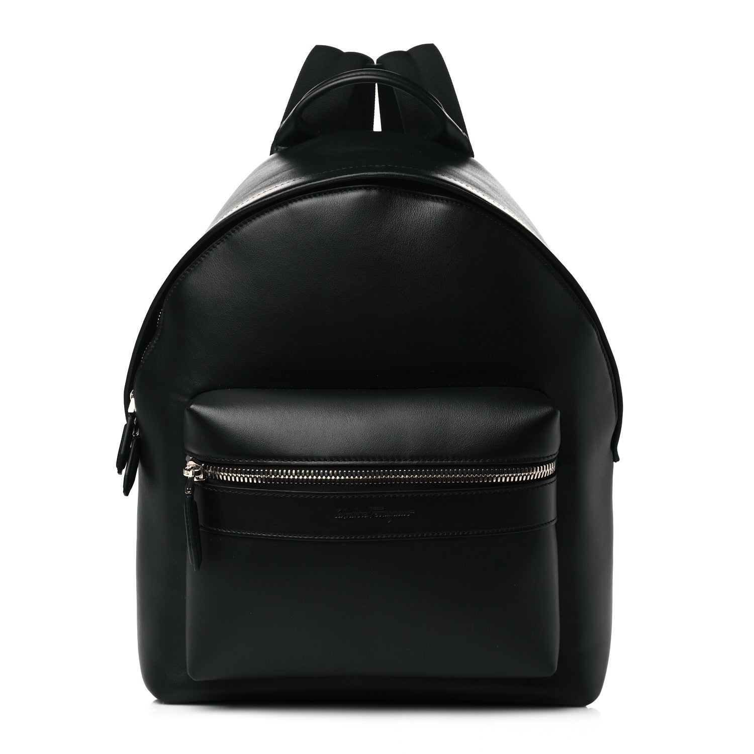 Salvatore Ferragamo Calfskin Backpack Black 1 of 8