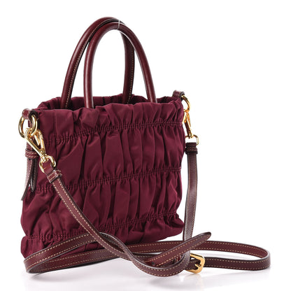 Prada Tessuto Nylon Gaufre Tote Barolo 3 of 11