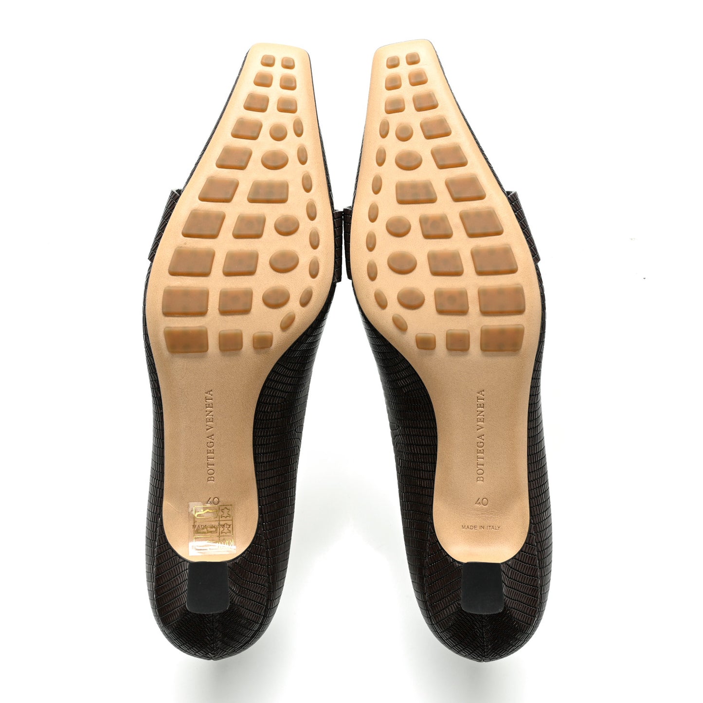 Embossed Madame Pumps 40 Brown