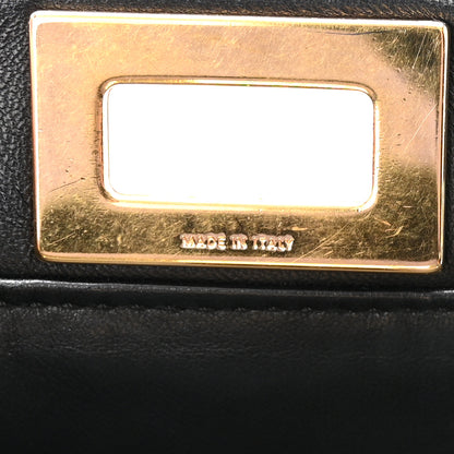 Fendi Nappa Mini Peekaboo Iconic Satchel Black 7 of 10