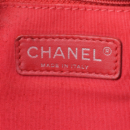Chanel Vinyl XL Lipstick Tote Red 6 of 9