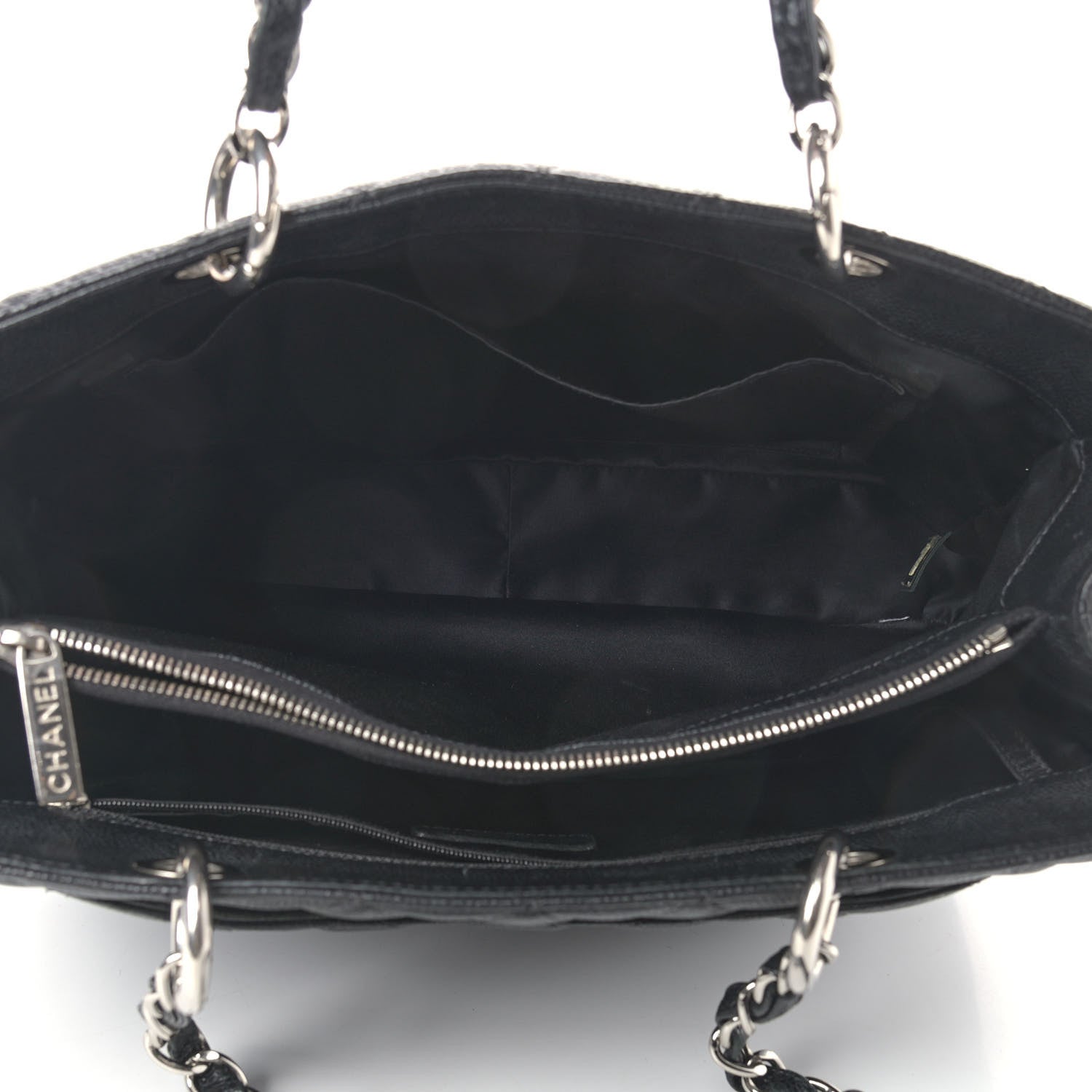 Chanel Caviar Quilted Grand Shopping Tote GST Black 4 of 11