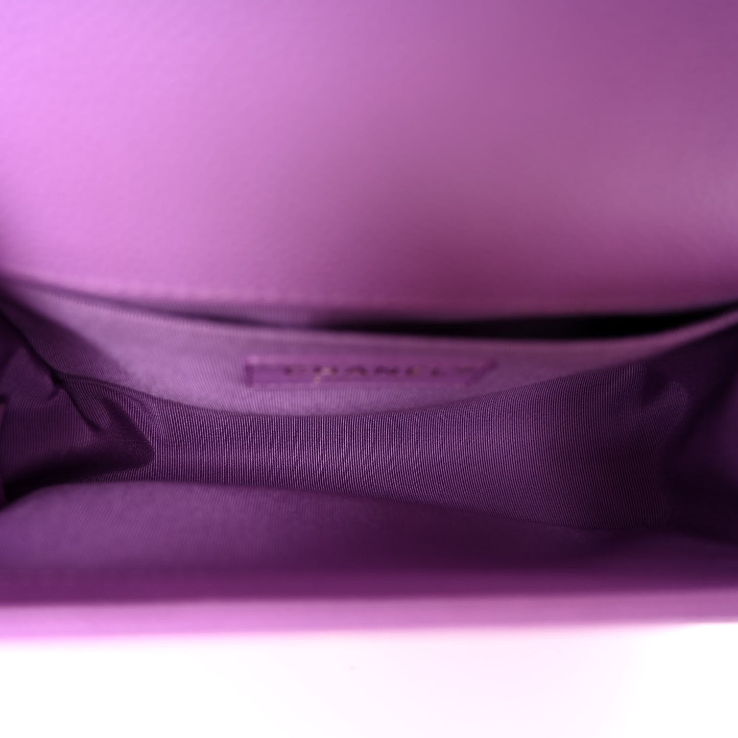 Caviar Quilted Small Boy Flap Purple